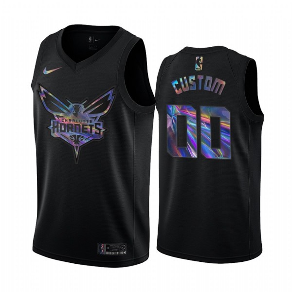 NBA Charlotte Hornets Trikot Benutzerdefinierte Iridescent HWC Collection Swingman - Herren NBA Charlotte Hornets Trikot Benutzerdefinierte Iridescent HWC Collection Swingman - Herren